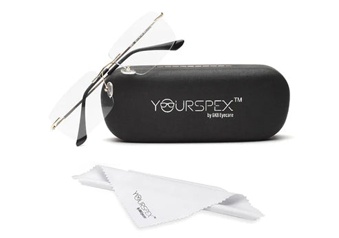 Rimless Golden Rectangle Spectacles Frames