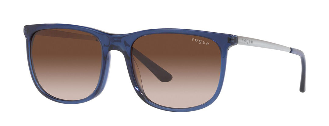 Vogue Eyewear Sun Pillow Blue Frame Brown Lens Gradient