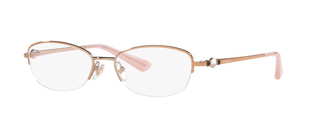 Vogue Eyewear Women's Gold Oval Spectacles
