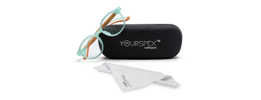 Sky Blue Oval Face Shape Glasses Frame for Kids with TR-90 Full Rim