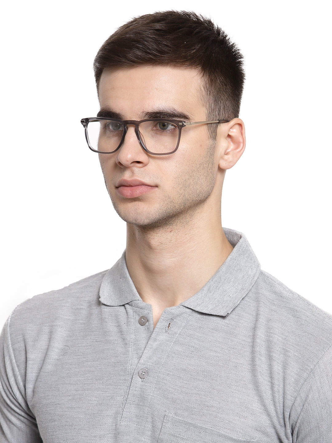 Light Green Wayfarer Full Rim Acetate Metal Frame for Men