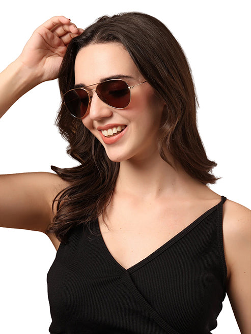 GoldBrown Classic Aviator Sunglasses