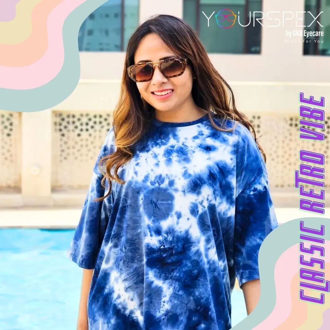 Tort Brown Rectangular Vintage UV Protected Sunglass