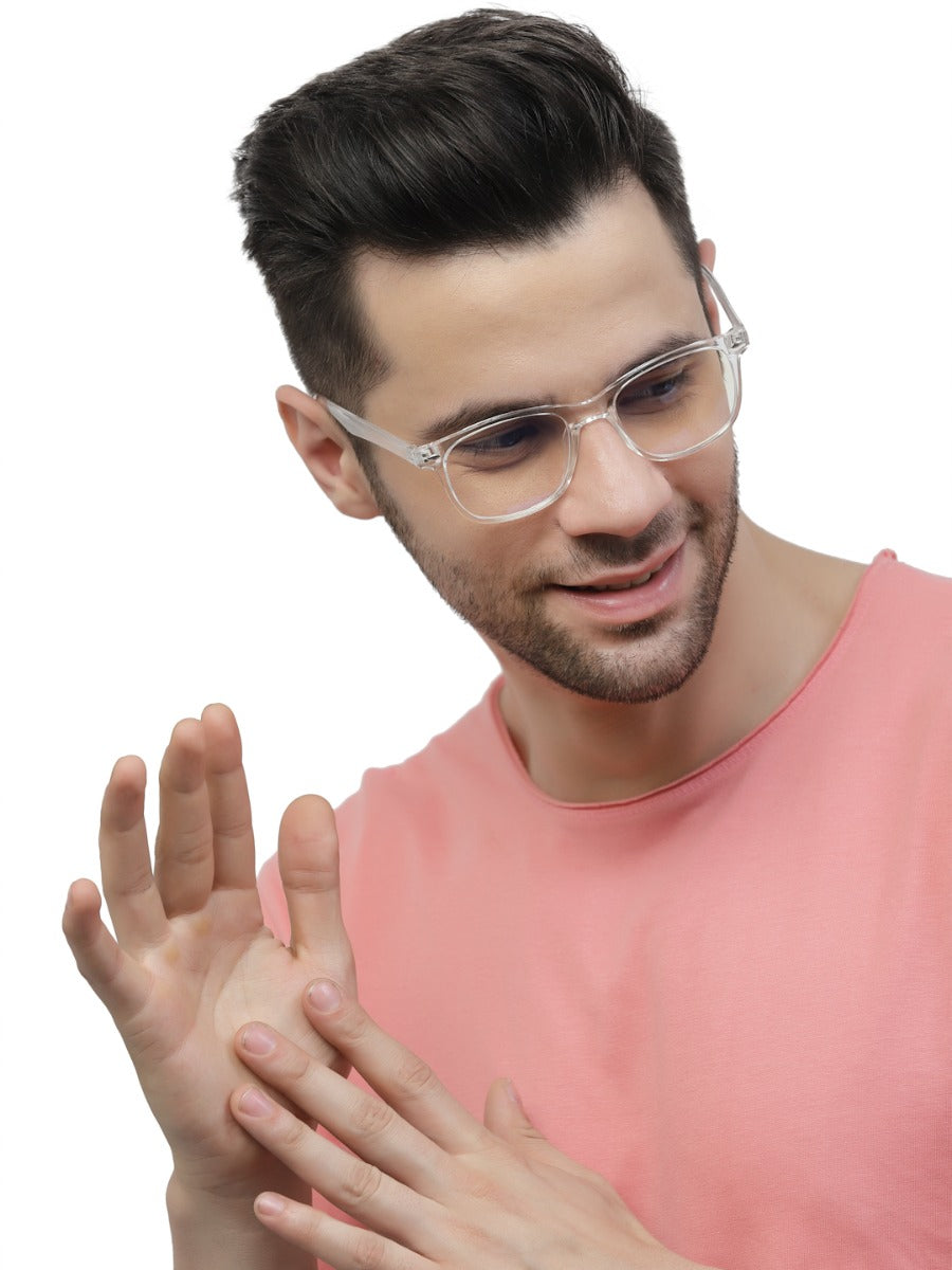 Transparent Wayfarer Eyeglasses for Men and Women