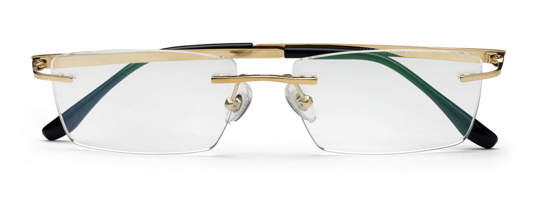 Zenith Rimless Titanium Chasma with Golden Black Temple