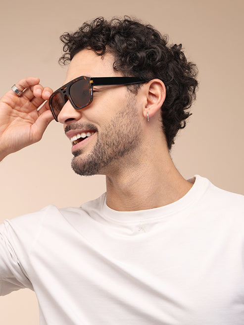 YourSpex-Urban Tort Square UV400 Sunglasses-Large-Square