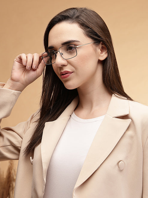 Regular Rectangle Black Spectacles