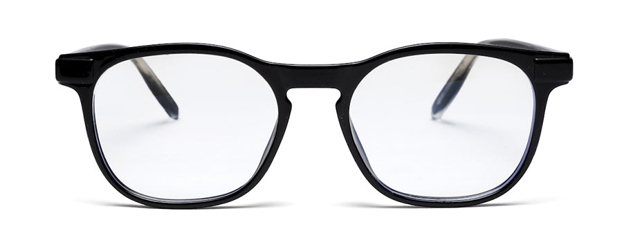 Black Square Shaped Acetate Reading Glasses Frame for Women