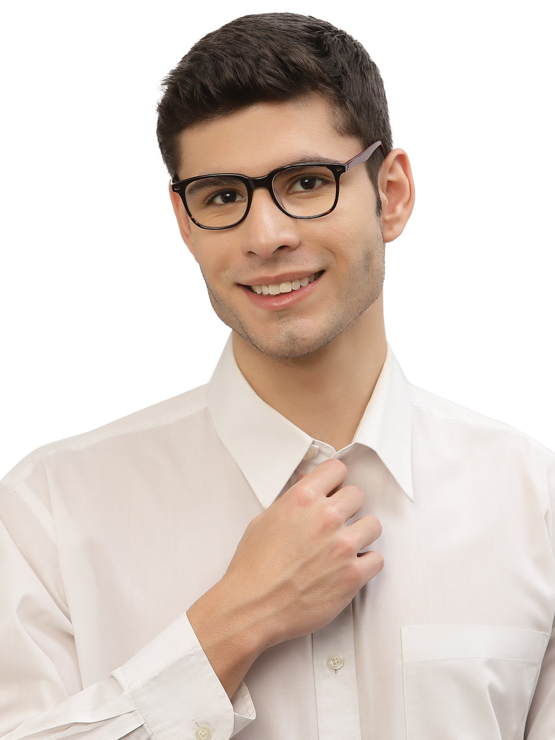 Black Tortoise Wayfarer Style Acetate Eyeglass Frame for Men