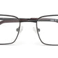 Sleek Black Rectangle Spectacle Frame