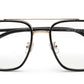 Zenith Titanium Irregular Black & Golden Chasma Frame for Men