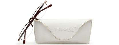 Unisex Glossy Brown Reading spectacles for Women and Men