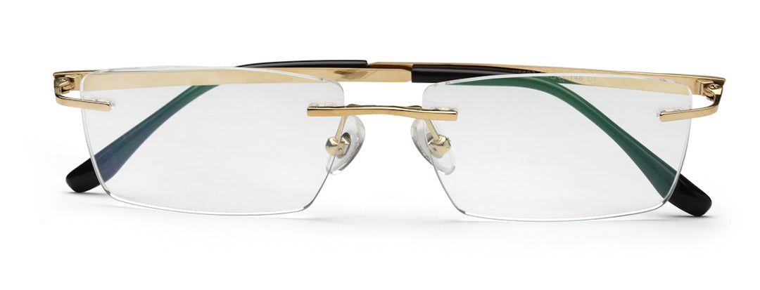 Zenith Rimless Titanium Chasma with Golden Black Temple