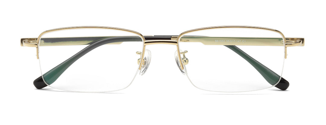 Zenith Titanium Half Rim Golden Unisex Spectacle Frame – GKB EYECARE ...