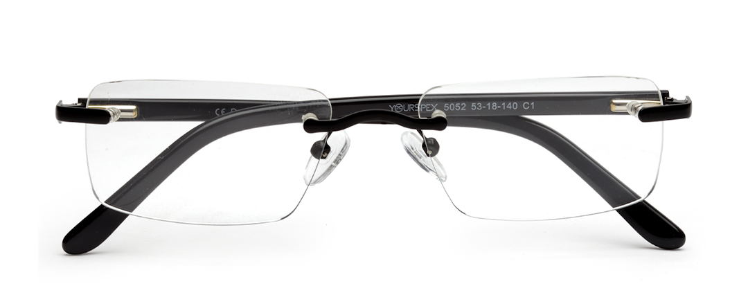 Unisex Black Frame Specs without Frame for Women and Men