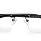 Unisex Rimless Black Rectangle Eyeglasses Frame