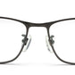 Zenith Metallic Titanium Grey Spectacles for Men