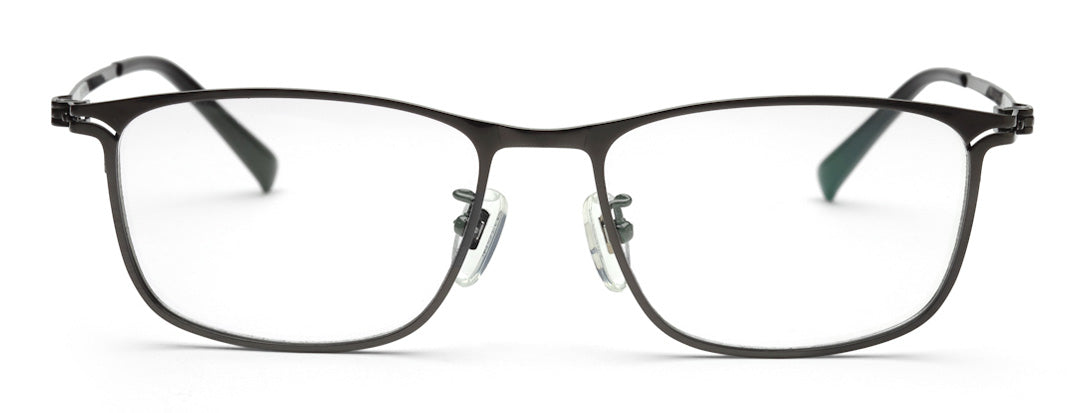 Zenith Metallic Titanium Grey Spectacles for Men