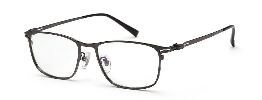 Zenith Metallic Titanium Grey Spectacles for Men