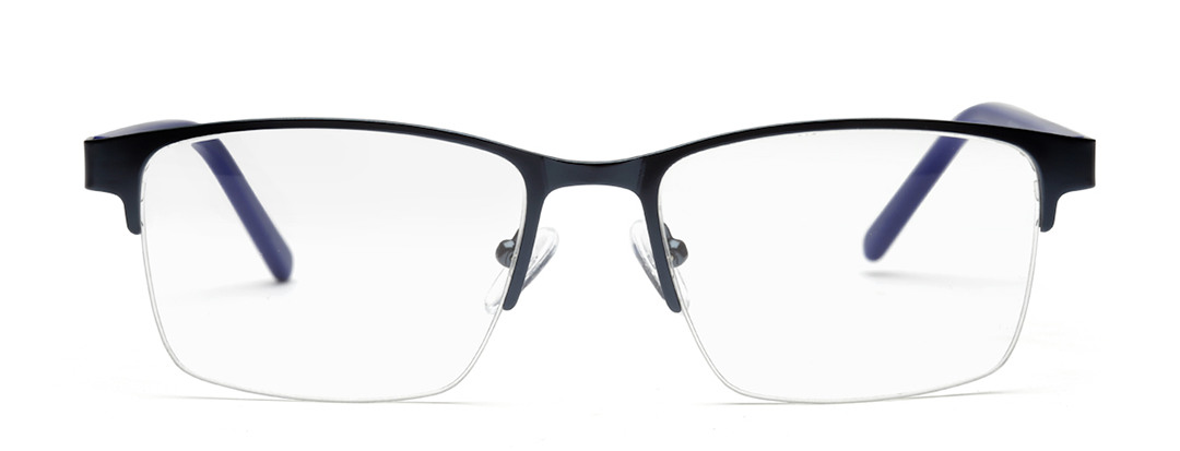 Unisex Glossy Blue Frame Specs