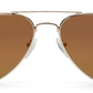 Classic Unisex Gold Aviator Sunglasses for men and Women