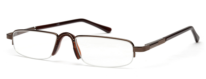 Unisex Glossy Brown Reading spectacles for Women and Men