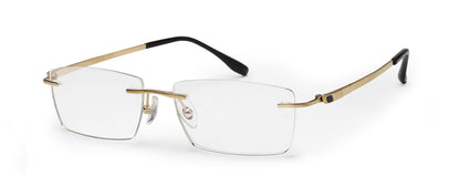 Zenith Rimless Titanium Chasma with Golden Black Temple