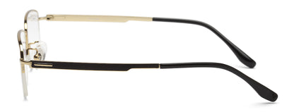 Zenith Titanium Half Rim Golden Unisex Spectacle Frame
