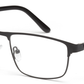 Glossy Black Unisex Specs with Full Rim Rectangle Frame