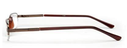 Unisex Glossy Brown Reading spectacles for Women and Men