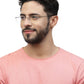 Zenith Titanium Classy Rimless Black Spectacles for Men