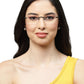 Unisex Rimless Black Rectangle Eyeglasses Frame