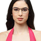 Glossy Black Unisex Specs with Full Rim Rectangle Frame