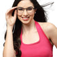 Glossy Black Unisex Specs with Full Rim Rectangle Frame