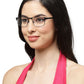 Glossy Black Unisex Specs with Full Rim Rectangle Frame