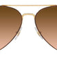 Gradient Brown Metal Frame Classic Ray-Ban Sunglasses