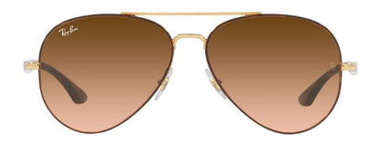 Gradient Brown Metal Frame Classic Ray-Ban Sunglasses