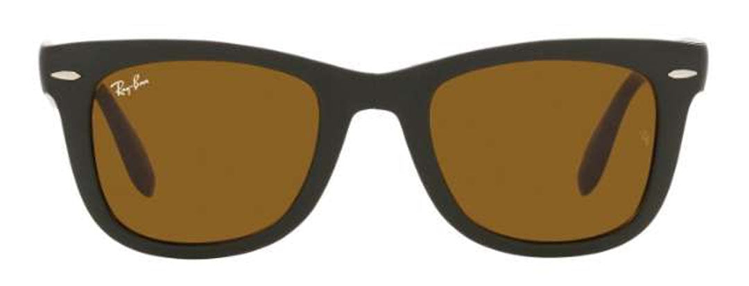 Unisex Wayfarer Green Ray-Ban Folding Sunglasses