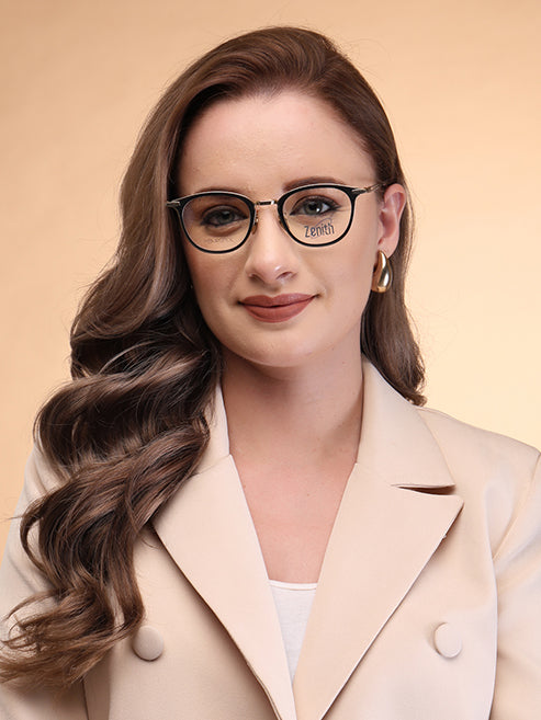 Zenith Titanium Premium Cirular Cateye Spectacle