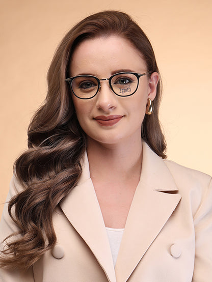 Zenith Titanium Premium Cirular Cateye Spectacle