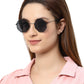 Black Hexagon Unisex UV Protected Unisex Sunglass