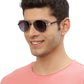 Black Aviator Polarised UV Sunglass