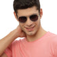 Black Aviator Polarised UV Sunglass