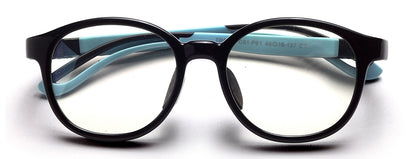 Black Full Rim TR-90 Oval Frame for Kids