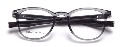 Transparent Glasses Silver Wayfarer Full Rim TR-90 Frame for Kids