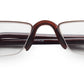 Gold Oval Half Rim Metal Frame - Reading Eyeglasses