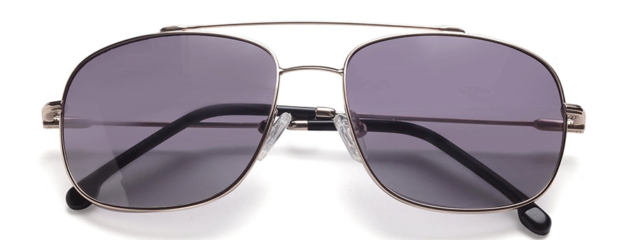 Gold Square Full Rim Metal Sunglasses For Men