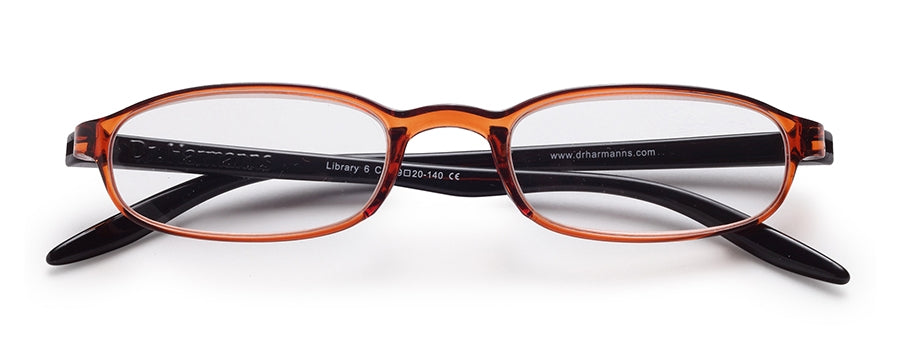 Brown Oval Full Rim Acetate Frame - Reading Eyeglasses