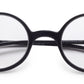 Black Round Full Rim Acetate Frame - Reading Eyeglasses