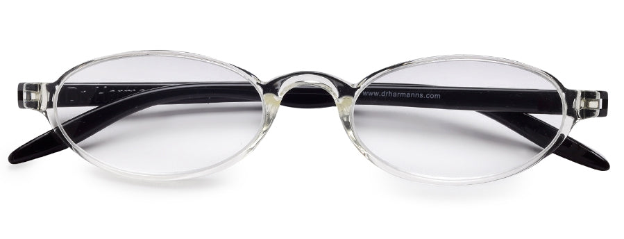 Transparent Oval Full Rim Acetate Frame - Reading Eyeglasses